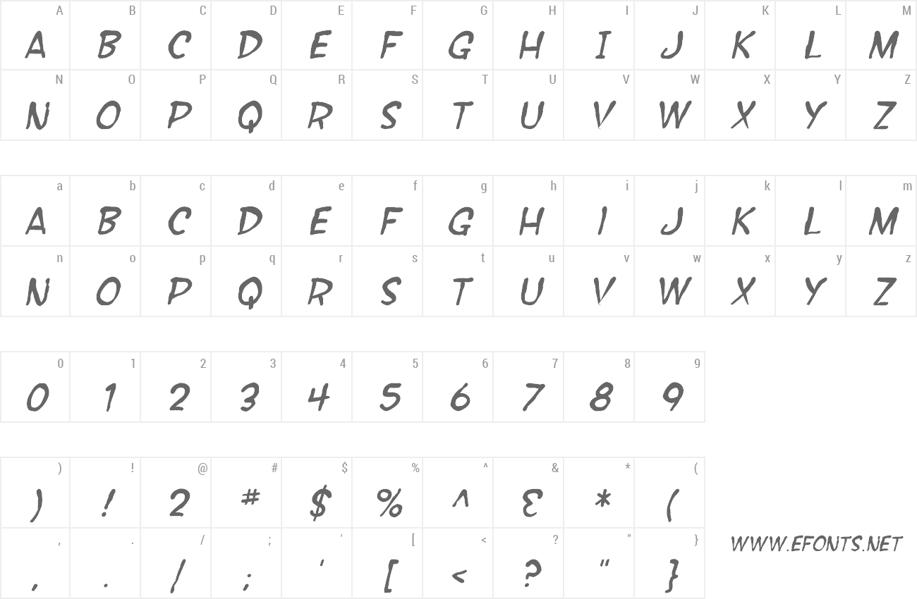 Font SF Wonder Comic preview